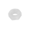 50Pcs Hex Nuts Plastic Environmental Protection Corrosion White Resistance Hexagonal