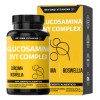 Glucosamina Joint Complex-condroitina, Msm, Cúrcuma, Boswellia, Magnesio Complex - Curcuminoides Estandarizados - Curcumina Articulaciones - Curcuma Cápsulas - Vitaminas Mujer / Hombre - 60 Cápsulas