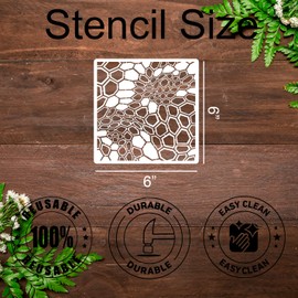 Camo Stencil for Spray Paint 6inch Camo Paint Stencils Camouflage Stencils Templates for Painting on Wood Canvas Furniture Wall