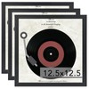 JCJMY Wood Vinyl Record Frame for the Wall, Display 12.5x12.5