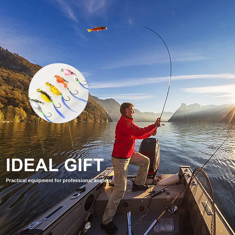 CHSEROK Angelköder Set, 10 Stück Spiralform Angelköder, Bunt Gefiedert Kunstköder