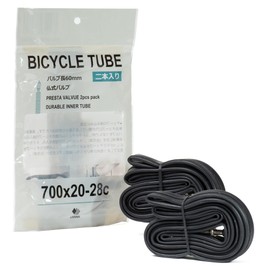 LIVSMA Tube 700 x20-28c FV Presta Type 2.4 inches (60 mm), Set of 2 [Ideal for Road Bikes]