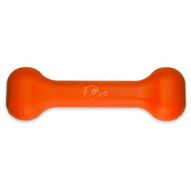 Jersey Dog Co. The Treat Bone Dog Chew Toy, Safe Dog Chew Toys, Made in USA Rubber-Free Dog Toy 7” Long, Orange