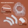 200 PCS Disposable Shower Caps, Plastic Clear Thickening and Thick