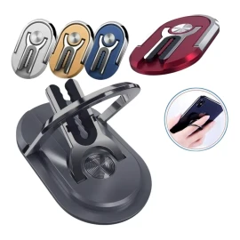 Veraly Soporte Anillo Sujetador Carro Dedo Celular Metálico 1 Pz F