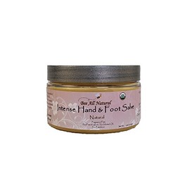 Bee All Natural Organic Intense Hand and Foot Salve, 4-Ounce Jar (Natural Scent)