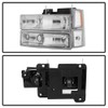 ACANII - For 1994-1998 Chevy Silverado Tahoe Suburban Chrome Bumper+Headlights+Signal