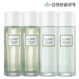Kim Jung Moon Aloe [김정문알로에] 큐어 피토그린 토너2개+에멀젼2개 Kim Jung Moon Aloe Cure Phyto Green Toner 2ea + Emulsion 2ea
