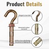 Napredak 15/32" x 4-1/4" Concrete Hooks Cement Wall Hooks for