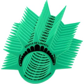 ((PACK OF 12) Fun Statue of Liberty Crowns Hats Visors and Caps. (Made in USA) Liberty Costume Hats for New York City Theme Parties