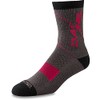 Dakine Berm Crew Sock - Grey/Red, Small/Medium