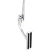 Speedway Motors Billet Aluminum Accelerator Throttle Pedal, Polished & Spring-Loaded,