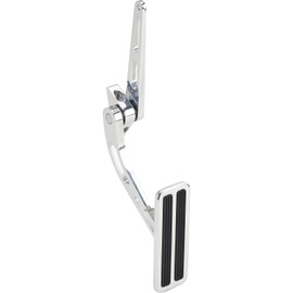 Speedway Motors Billet Aluminum Accelerator Throttle Pedal, Polished & Spring-Loaded, with Adjustable 360-Degree Arms, Featuring Urethane Bushing, Ideal for Custom Positioning