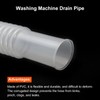 MECCANIXITY Washing Machine Drain Hose 0.8Ft PVC Extension Inner Connecting