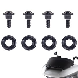 2025 Titanium Street Glide Windshield Bolts Motorcycle Performance Windshield Screws Fit for 2023 CVO 121 Road Glide/Street Glide, 2024-2025 Road Glide/ST/Street Glide (Black)