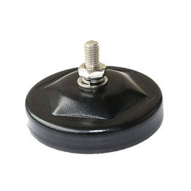 Universal-fit 3" Round Ultra Strong Power Magnet Base/Magnetic Holder for LED Offroad Light/Work Light/Light Bar Mount on Steel Surface of Trucks & SUV, w/Rubber Pad to Prevent Scratches, 1 Pack