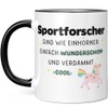 JUNIWORDS Tasse, Sportforscher sind wie Einhörner. Einfach wunderschön und verdammt