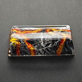 Custom Keycaps - Volcano Shine Through Keycaps Resin 2.25U Artisan Keycaps Custom Keycaps Shift Enter Handmade Translucent Keycaps for Mechanical Keyboard Keycaps (Volcano- 2.25U for Shift Enter)