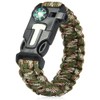 Wooboo 5 in 1 Survival Paracord Bracelet Wrist Band (Cable
