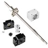 ANWOK CNC Part Ball Screw SFU1204-250mm(9.84 inch) with A Ball Nut and Machining AntiBacklash+ Coupler+BK/BF10 BallScrew End Supports+1204 Ball Screw Nut Housing