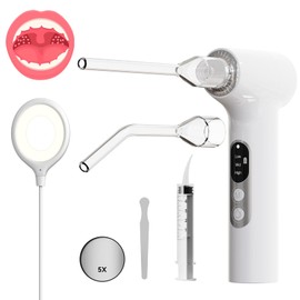 Sinkawa Upgraded Electronic Tonsil Stone Remover，10 in 1 Tonsil Stone Removal Kit，Tonsil Stone Vacuum with Built-in Blue Light，Easy to Use, Fight Bad Breath, Instant Suction