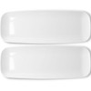 Blue Sky Organic White Tray Rectangle (2-Pack) - 17.5" Disposable
