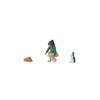 Cat Feeding Girl 3-Piece Set,1:64 Scale,Cat,Cute,Friendly - Miniature Person, Miniature