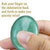 XIANNVXI Green Aventurine Worry Stone Polished Thumb Stone Healing Stone