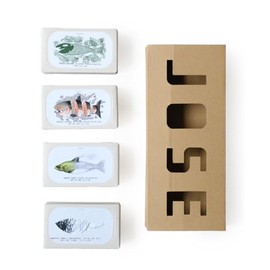 Jose Gourmet Smoked Tinned Fish Sampler 4-Pack