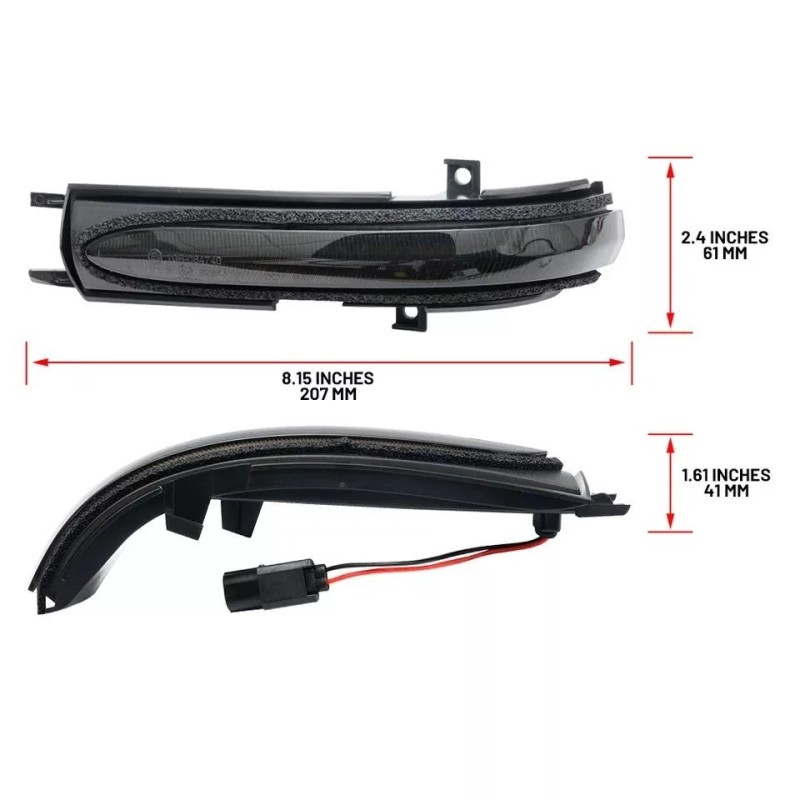 LUC For Honda Accord Hybrid Acura TSX Black Dynamic LED