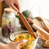 Skinny Spurtle,Wooden Sourdough Spatula,Sourdough Stirring Stick,Kitchen Utensils for NonStick Cookware