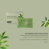 ISBEAUSOLS Green Tea Soap Bar,Organic Bath Soap,Natural Exfoliating Soap for