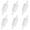 Pawfly 6 Pcs Aquarium Air Pump Check Valves Clear Plastic
