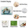 QIXIANG Sea Turtle Bathroom Wall Art Funny Sea Turtle in