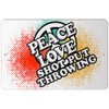 Makoroni - Peace Love Shot Put Throwing - 12"x18" Aluminum