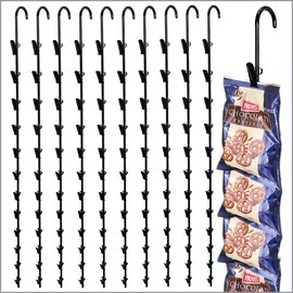 Clip Strip Metal Merchandising, MS-32, Pack of 10 | 31” Long Economical Metal All Steel Construction Wand Retailer Strip | Color: Black