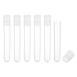 PATIKIL 3 Inch Length Plastic Sewing Needle Storage Holder 6 Pieces Portable Matt Embroidery Needle Pin Toothpick Storage Tube Case for Crafts Knitting White