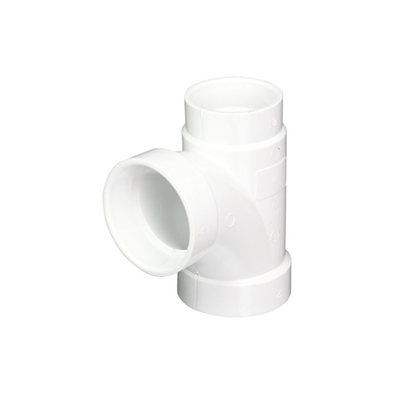NIBCO C4811 2X1-1/2X2 HXHXH Sanitary Tee PVC DWV Fitting