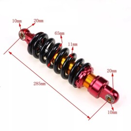 Unbranded 2x 285mm 11" Rear Shock Absorber Fo Dirt Pit Bike ATV Quad Go Kart Moped Scooter