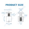 KENSHIRE 12PCS 25x25mm Aluminum Solid Standoff Wall mounts Sign Support