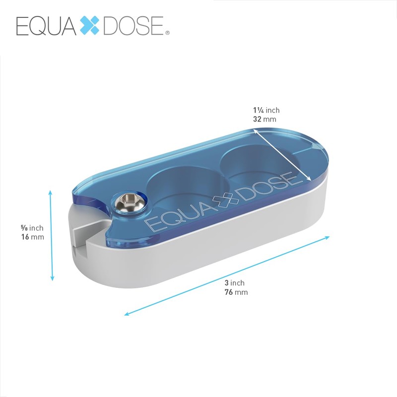 EQUADOSE Pill Splitter with Precision Aluminum Blades, Safely and Cleanly