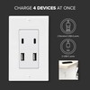 Maxxima USB Receptacle Outlet - 4.8A USB C/A High Speed