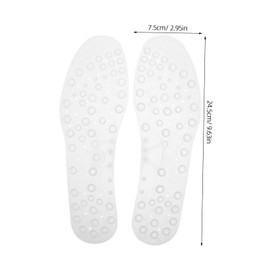 KOMBIUDA Cuttable Shoe Insoles Breathable Massaging Inserts for Men Women Non-slip Shock-absorbing Comfortable Support for Daily Walks and Sports Activities