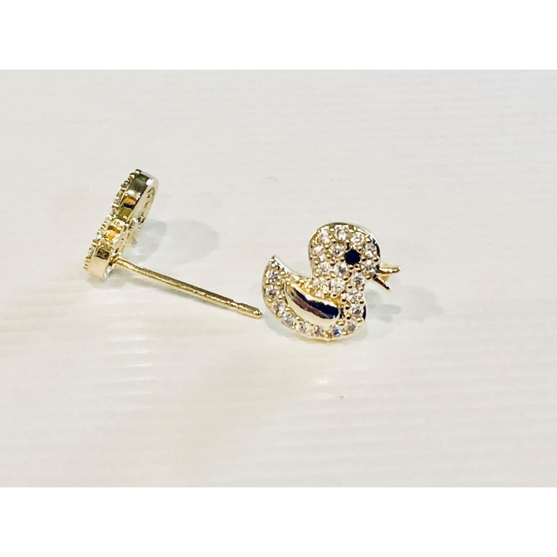 Duck Earrings 18K Gold Plated