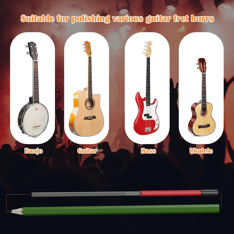 Fret End Dressing File, Fix Sharp Guitar Fret Ends -