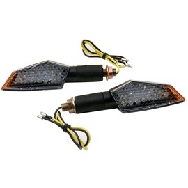 MotorToGo 2 PCS Long Stalk LED Turn Signals Lights Blinkers Compatible for 2006 Buell Ulysses XB12X