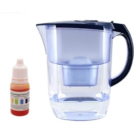 Ehm Ultra II Premium Alkaline Water Pitcher & PH Test KIt - 3.8L Pure Healthy Water Ionizer, Activated Carbon Filter - Healthy, Clean & Toxin-Free Mineralized Alkaline Water in Minutes up to PH 9.5