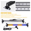 XRIDONSEN 2 in 1 Emergency Strobe Traffic Advisor Light Bar