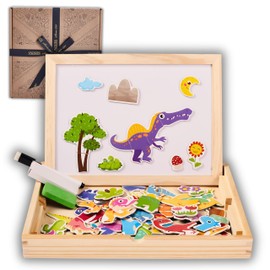 Jaques of London Dinosaur Magnetic Board Kids | Dinosaur Toys | Drawing Board Kids | Wooden Toys for 3 4 5 Year olds | Since 1795