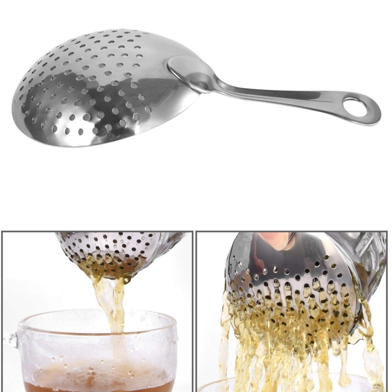 Bar Cocktail Strainer Stainless Steel Julep Strainer Cocktail Strainer Spoon